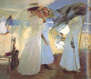 Joaquin Sorolla Under the Awning (Zarauz) (nn02) oil painting picture wholesale